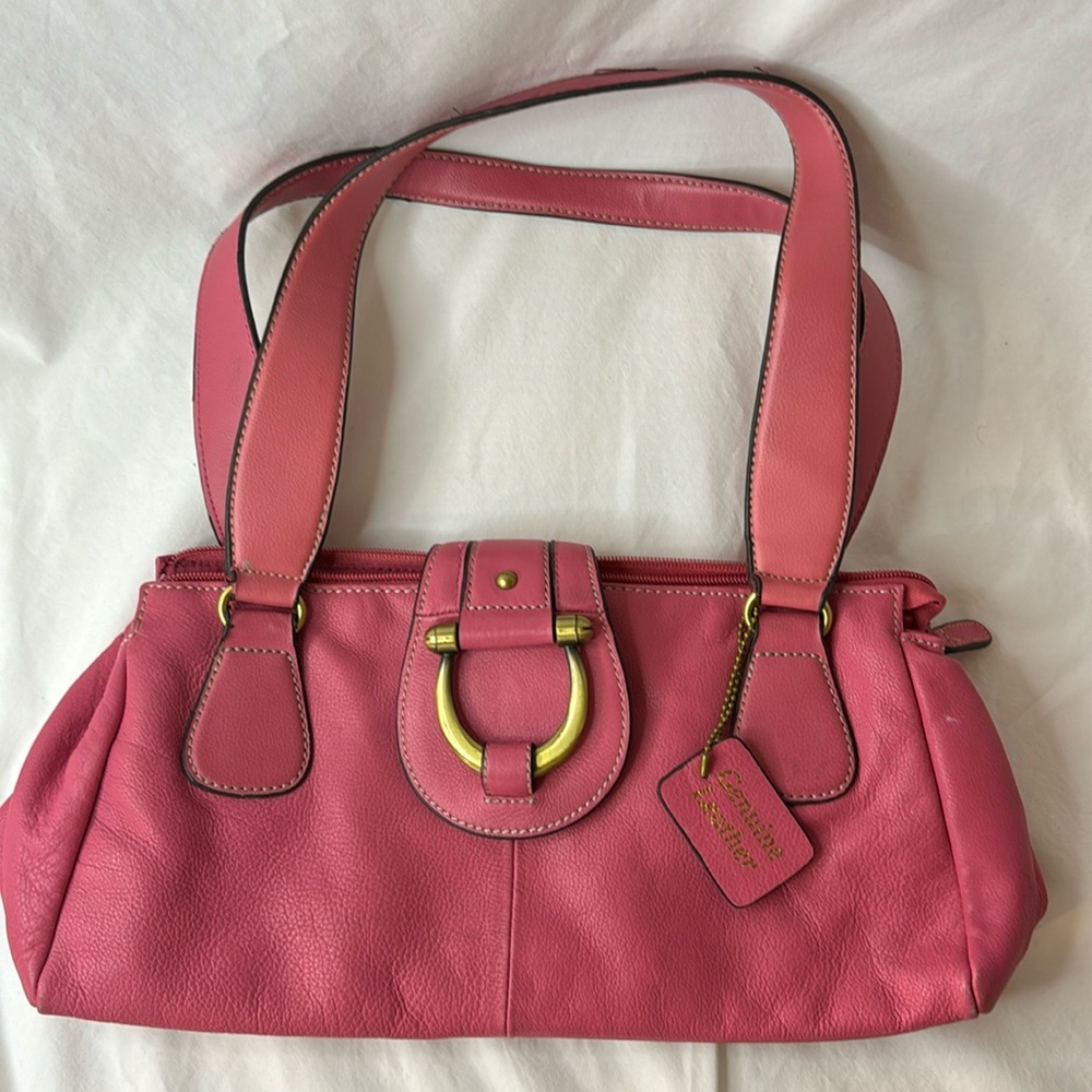 Genuine Pink Leather Purse